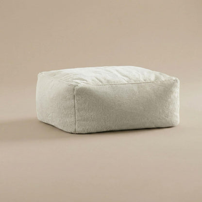 Pouf Repose-Pied Rond Coton Personnalisable