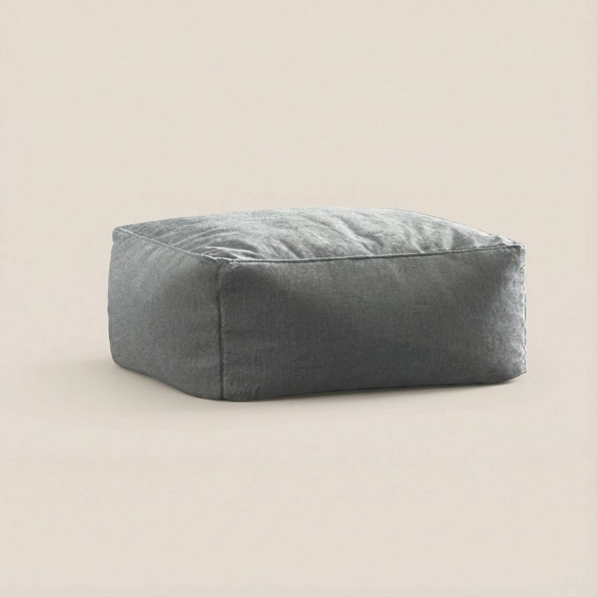 Pouf Repose-Pied Rond Coton Personnalisable