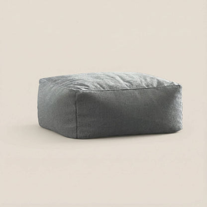 Pouf Repose-Pied Rond Coton Personnalisable