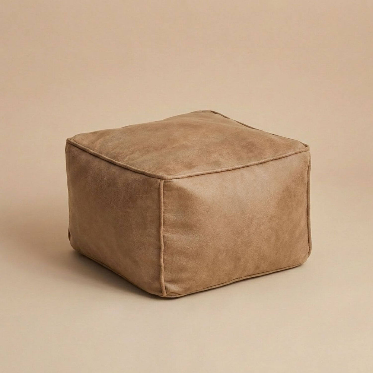 Pouf Cube Design Cuir Personnalisable