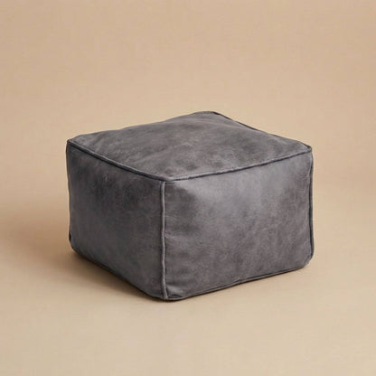 Pouf Cube Design Cuir Personnalisable