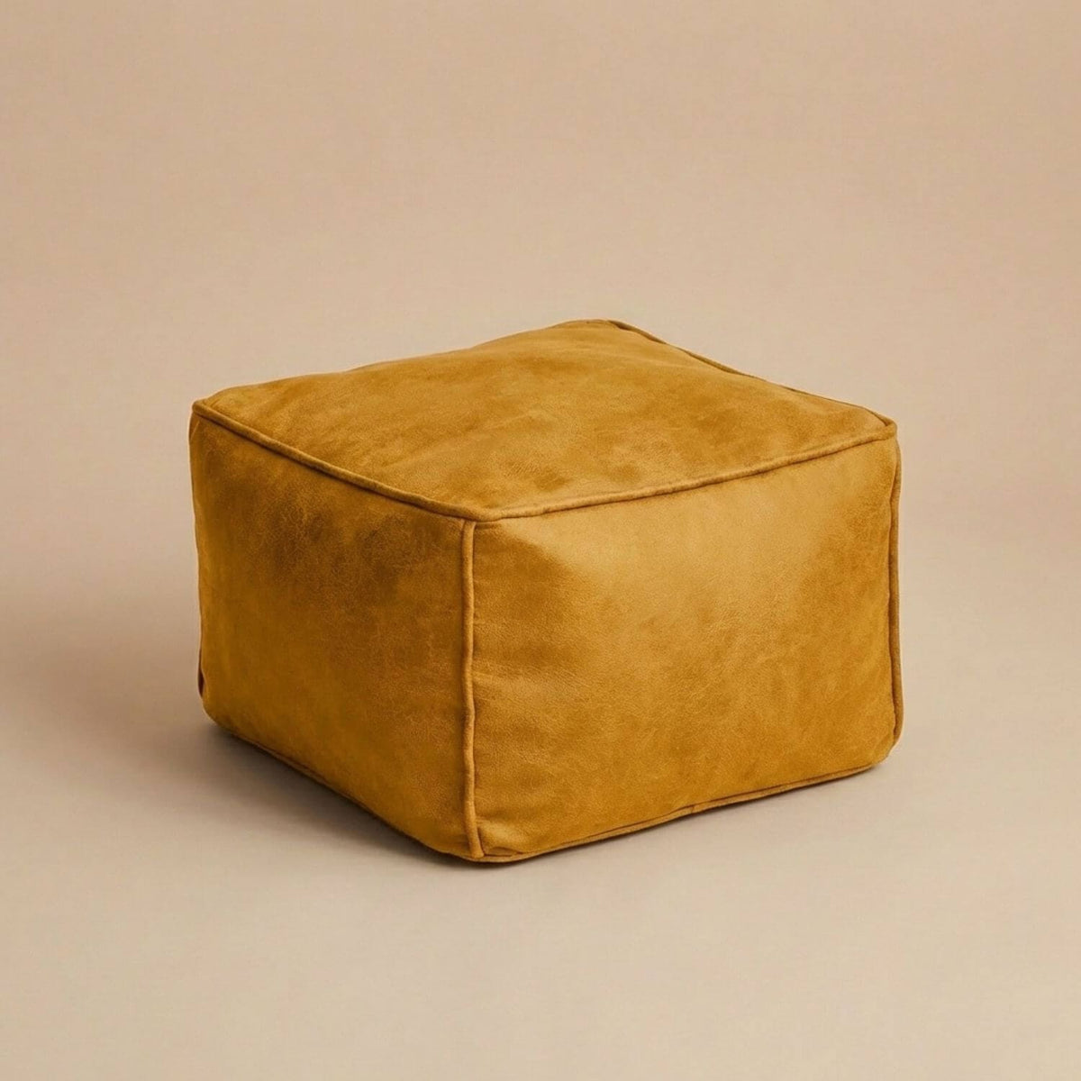 Pouf Cube Design Cuir Personnalisable