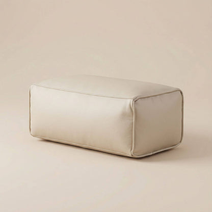 Pouf Rectangulaire en Cuir Modulable