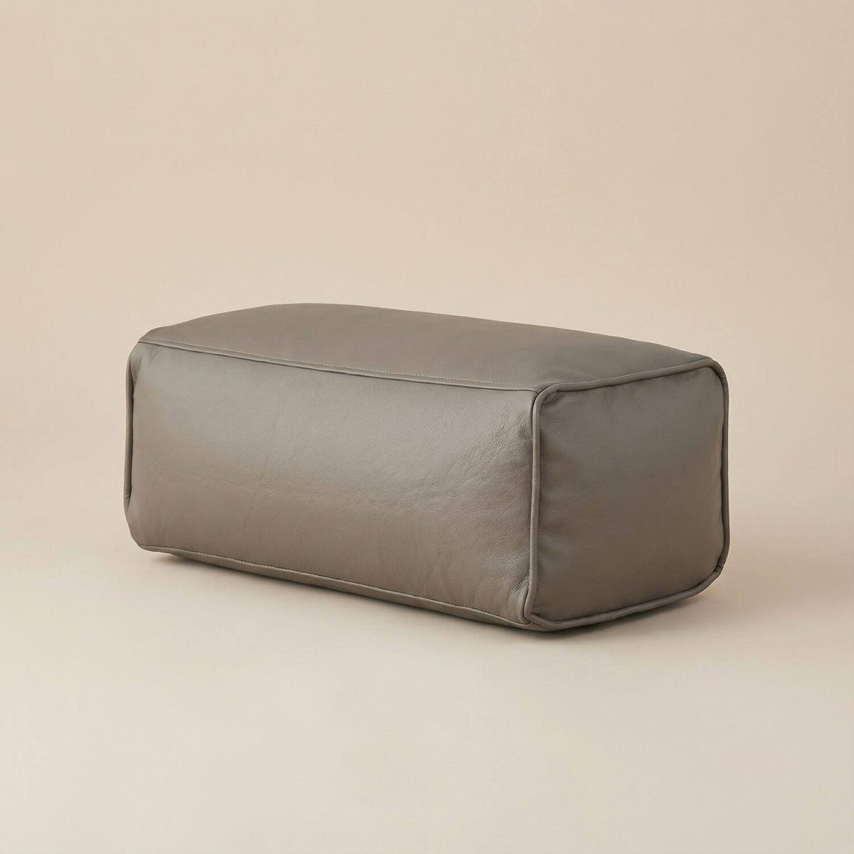 Pouf Rectangulaire en Cuir Modulable