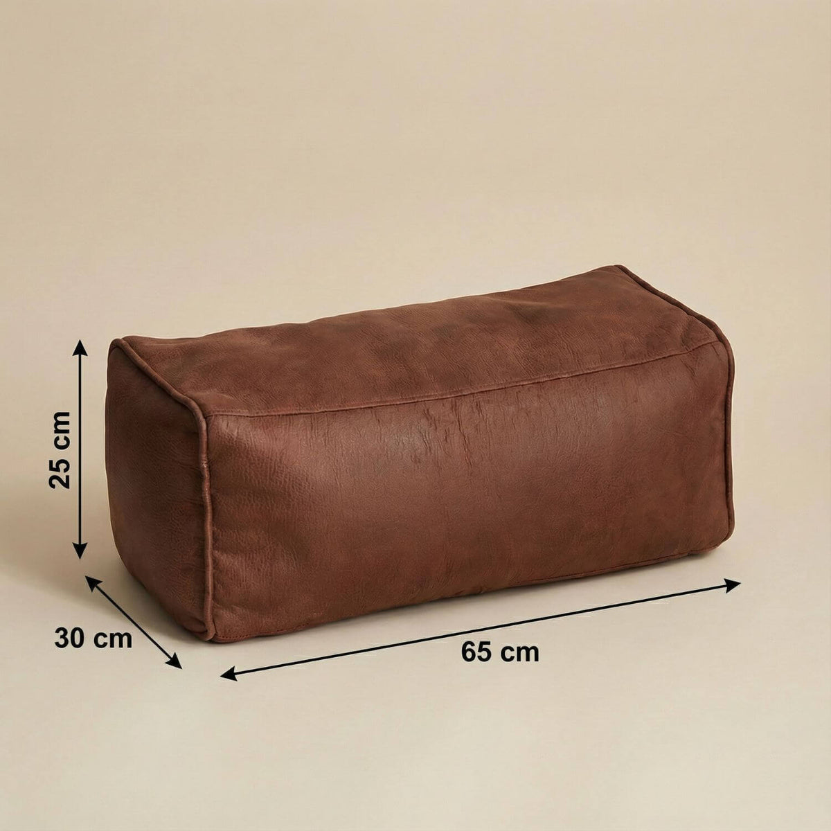 Pouf Repose-Pieds Rectangulaire Simili Cuir Personnalisable