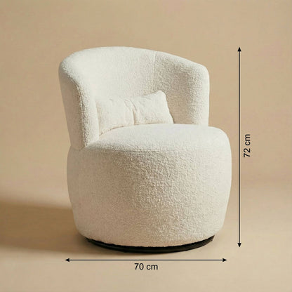 Pouf Rond Bouclette Confort & Design