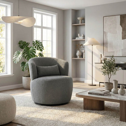 Pouf Rond Bouclette Confort & Design