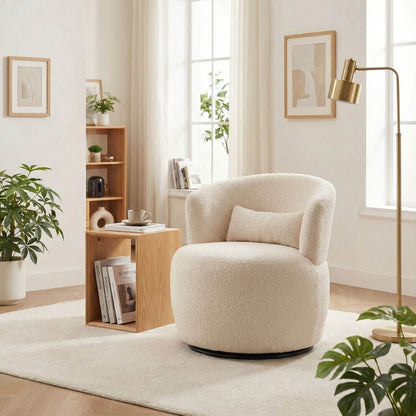 Pouf Rond Bouclette Confort & Design