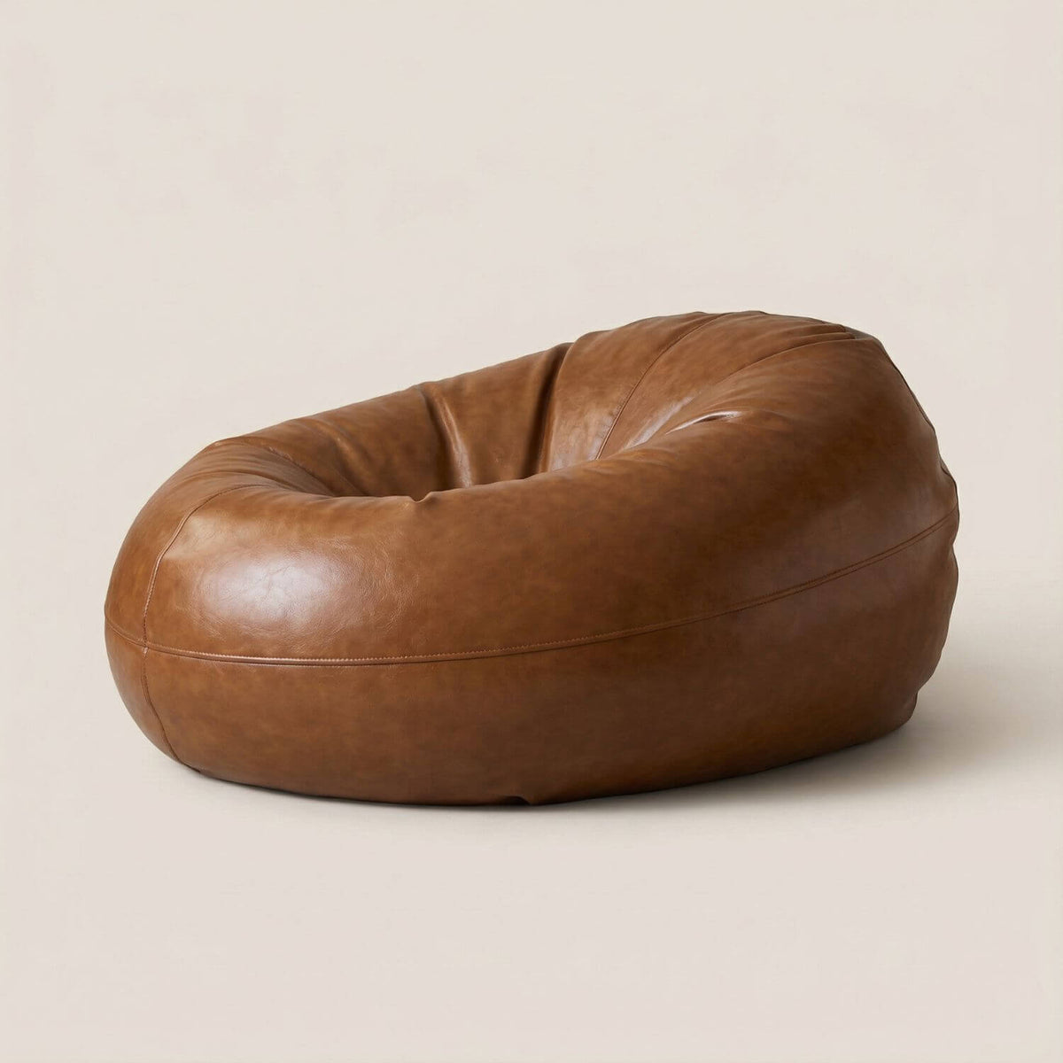 Pouf Rond Cuir Personnalisable - Confort & Élégance