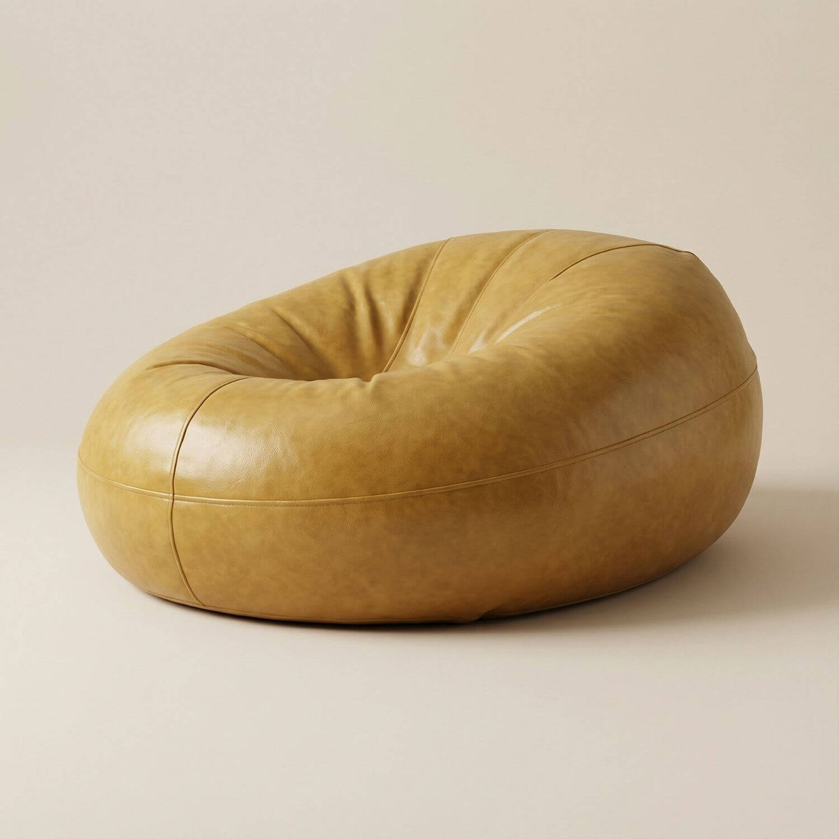 Pouf Rond Cuir Personnalisable - Confort & Élégance