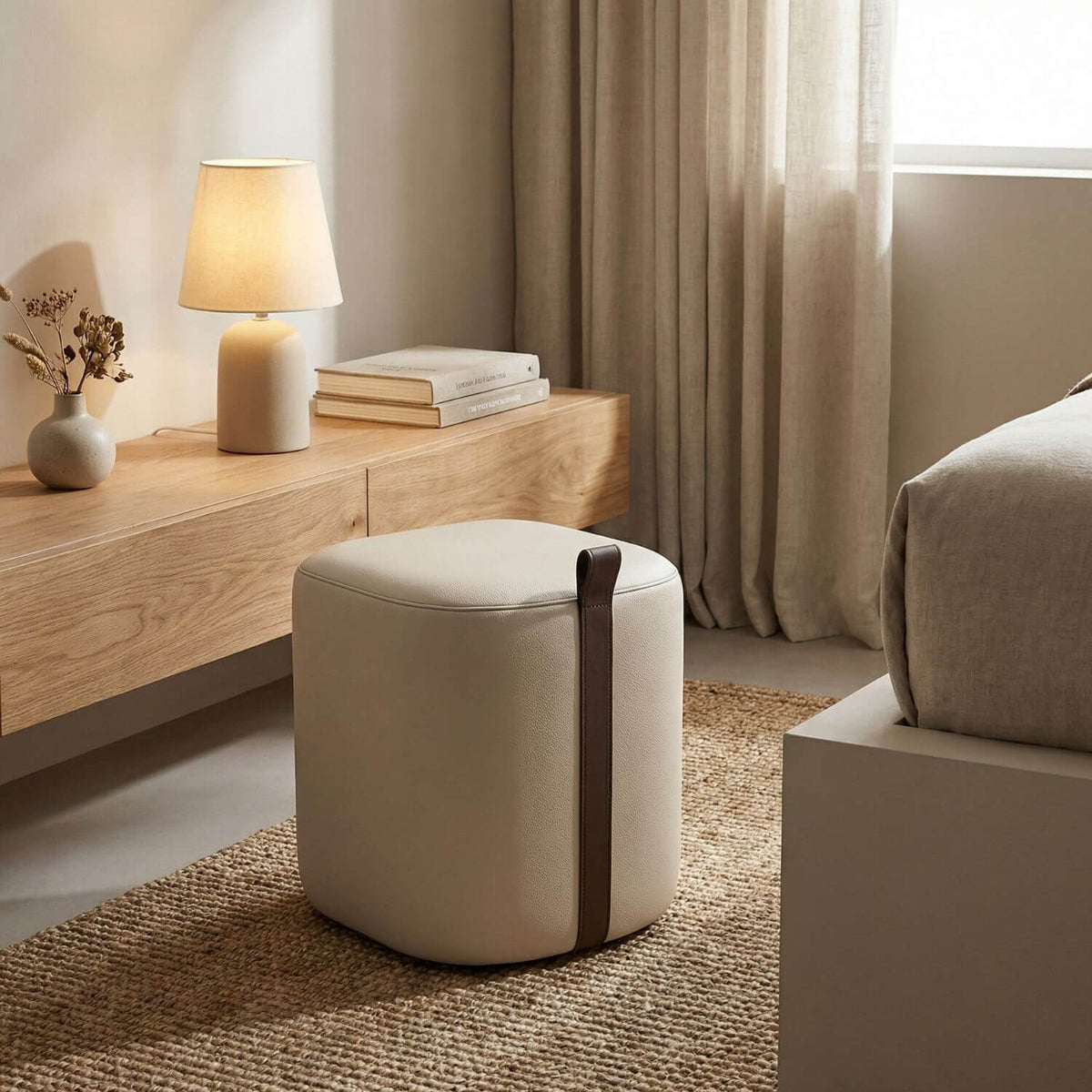 Pouf Tabouret Ottoman STOOLY - Assise d'appoint & Repose-pieds