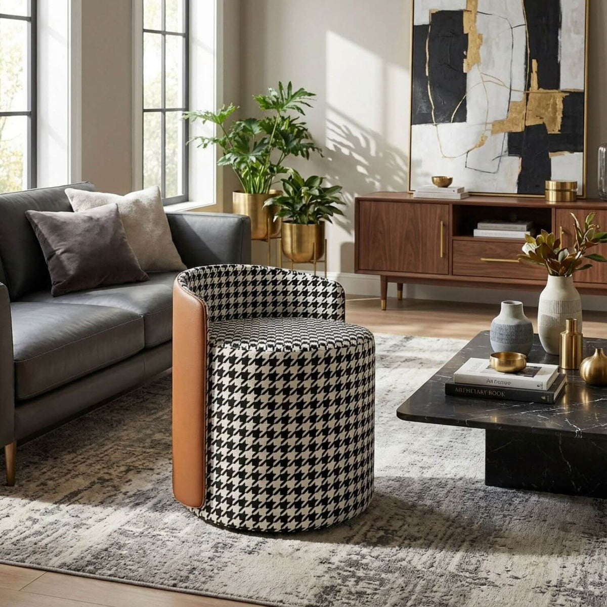 Pouf Tabouret STOOLY Bouclette Salon