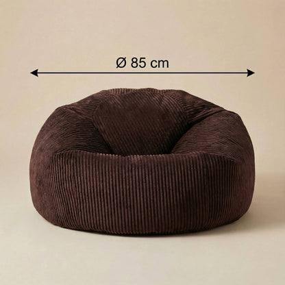 Pouf Côtelé Velours FLOW - Confort & Style
