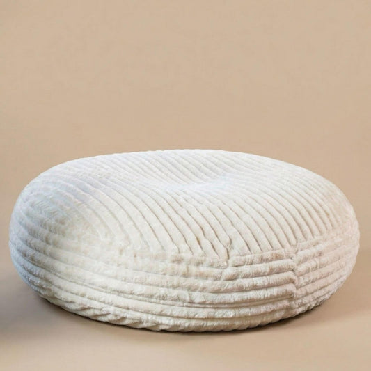 Pouf Géant XXL Confortable Gris Foncé