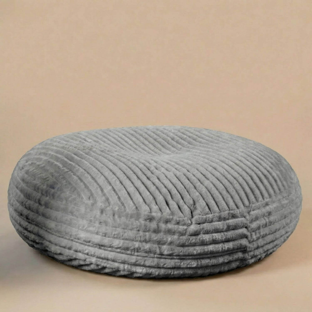 Pouf Géant XXL Confortable Gris Foncé