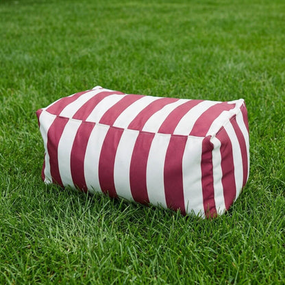 Pouf Extérieur Rectangulaire Solis - Housse Imperméable & Remplissage Inclus