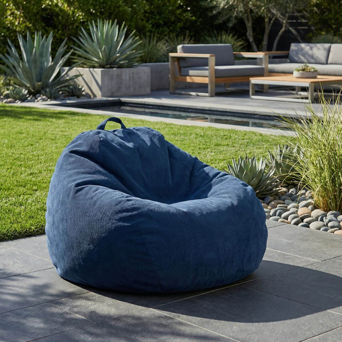 Pouf Poire de Jardin SOLIS - Confort Personnalisé Extérieur
