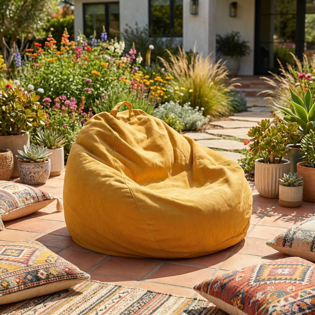 Pouf Poire de Jardin SOLIS - Confort Personnalisé Extérieur